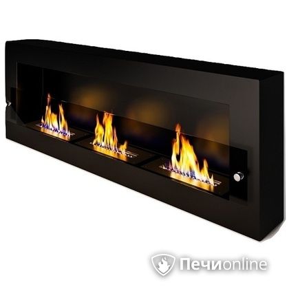 Биокамин ЭкоЛайф Fire Line Glass black burgundy в Красноуфимске